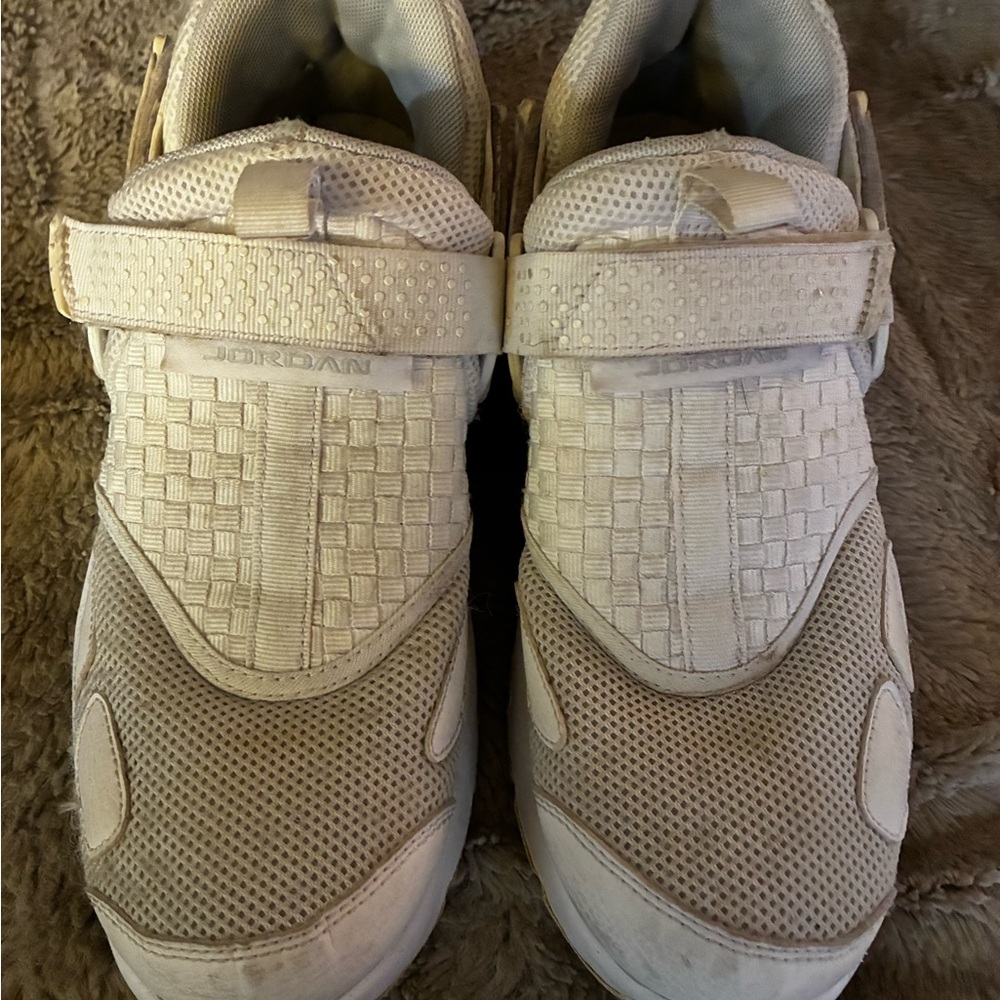 Jordan Cream Woven Sneakers